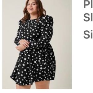 Polka dot mini dress